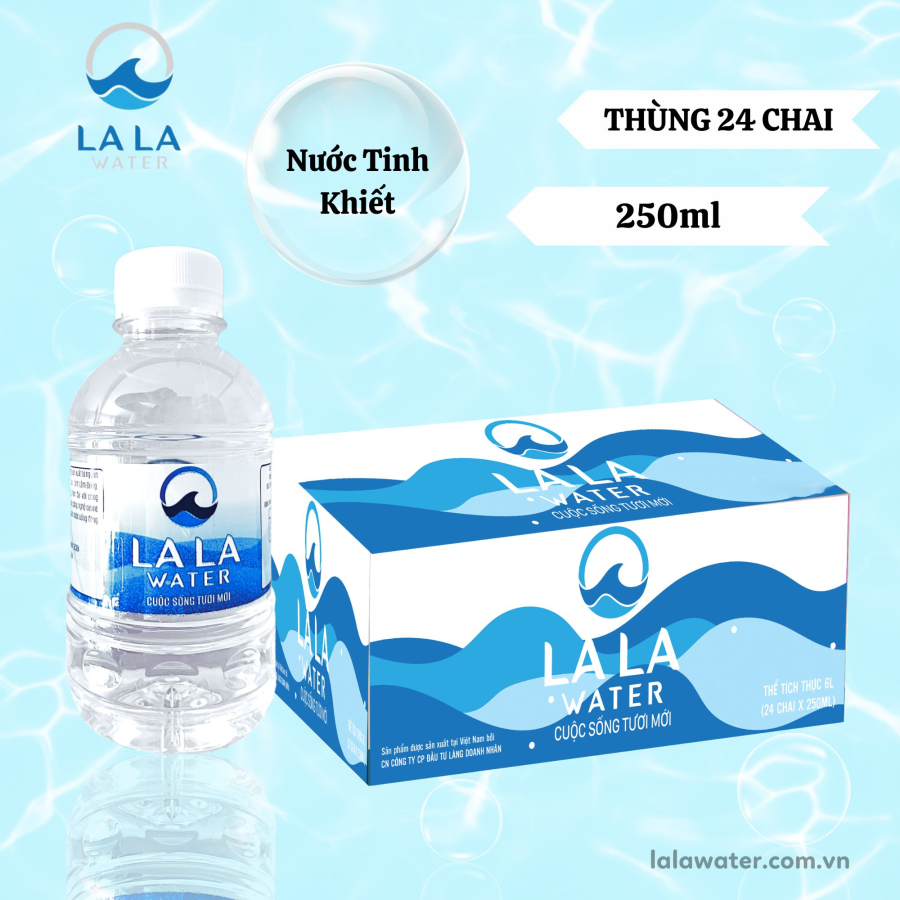 LALA WATER 250ML (24 CHAI/THÙNG)